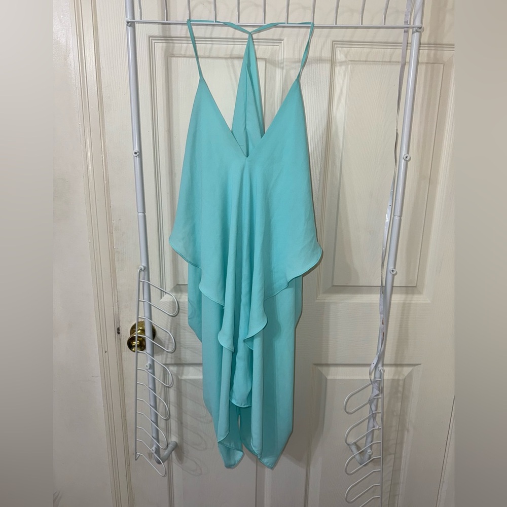 Lulu's Teal Sleeveless Dress
